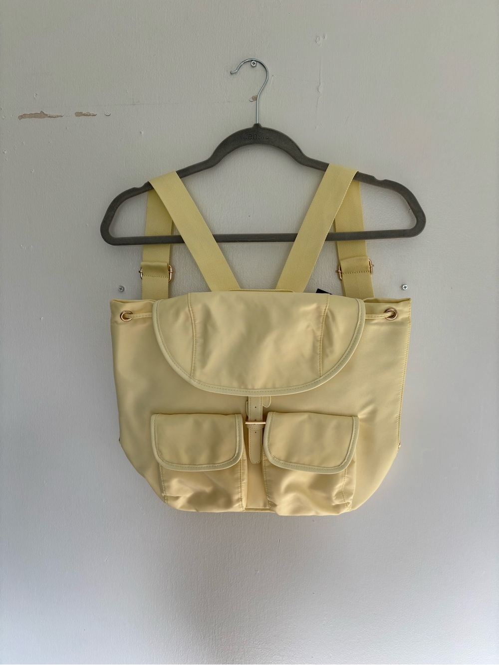 Year of Ours Pale Yellow Nylon Backpack